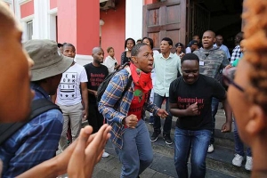 Fees Commission Disrupted by the Students